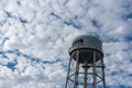 UC Davisâs water tower on a cloudy day